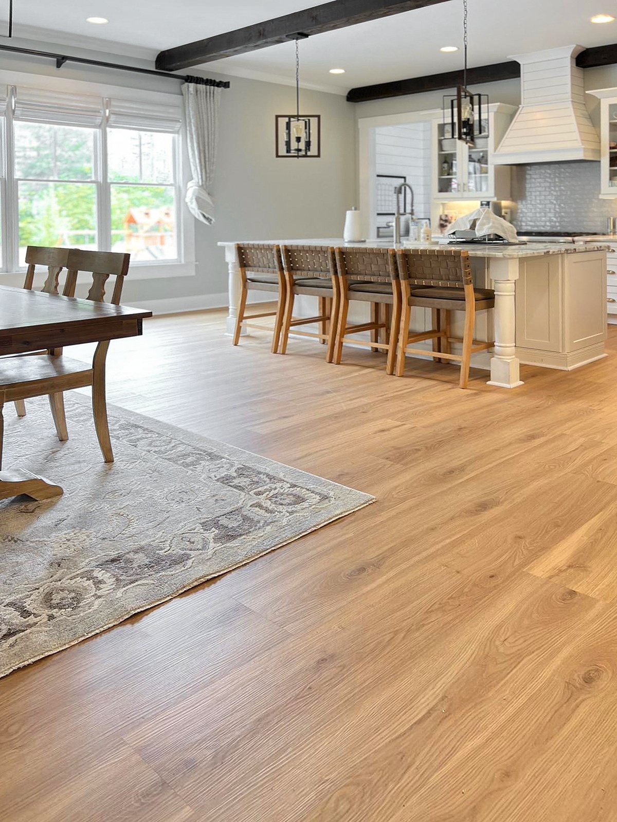 Luxury Vinyl Plank Flooring - Light Beige Sand